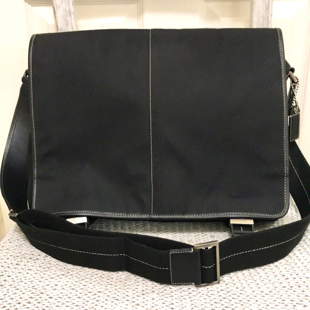 Coach Unisex Messenger Bag Black